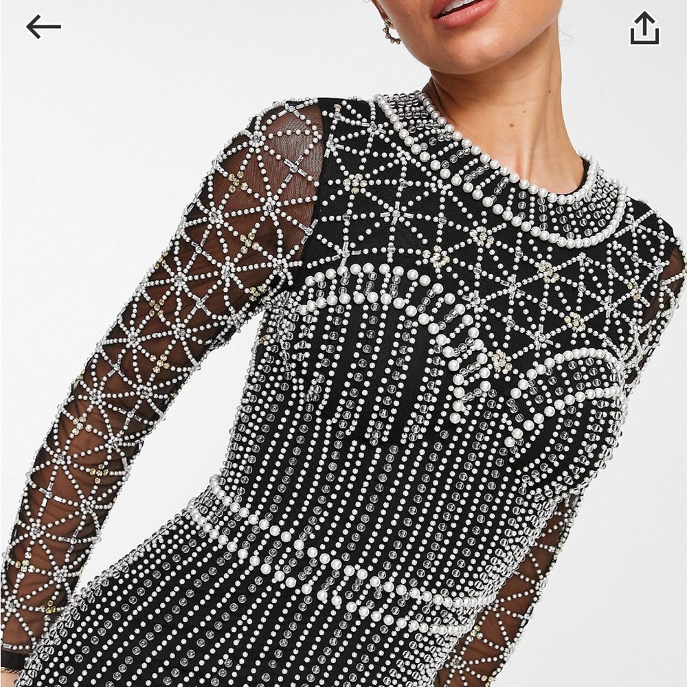 Viral ASOS beaded dress - Picture 6 of 9